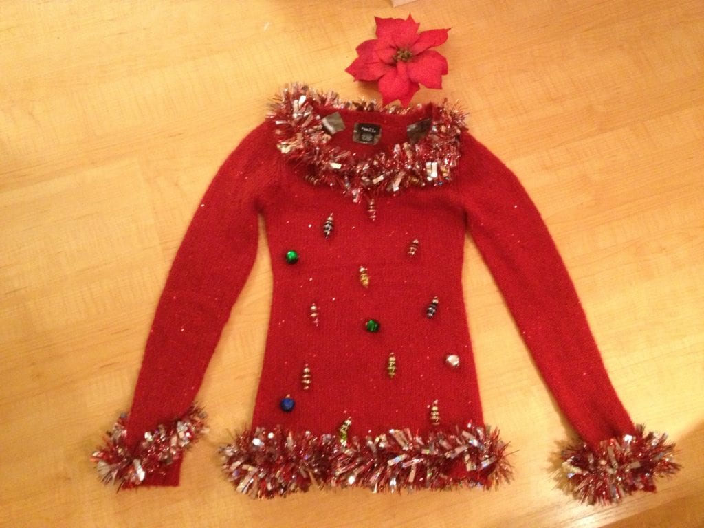 Ugly christmas clearance sweater decorating ideas