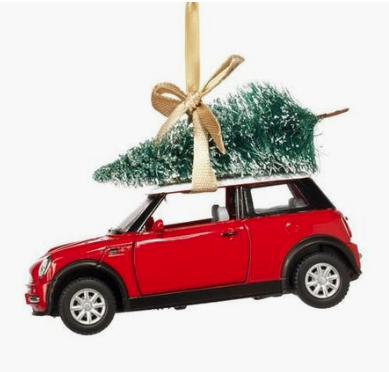 Mini Cooper Christmas ornament