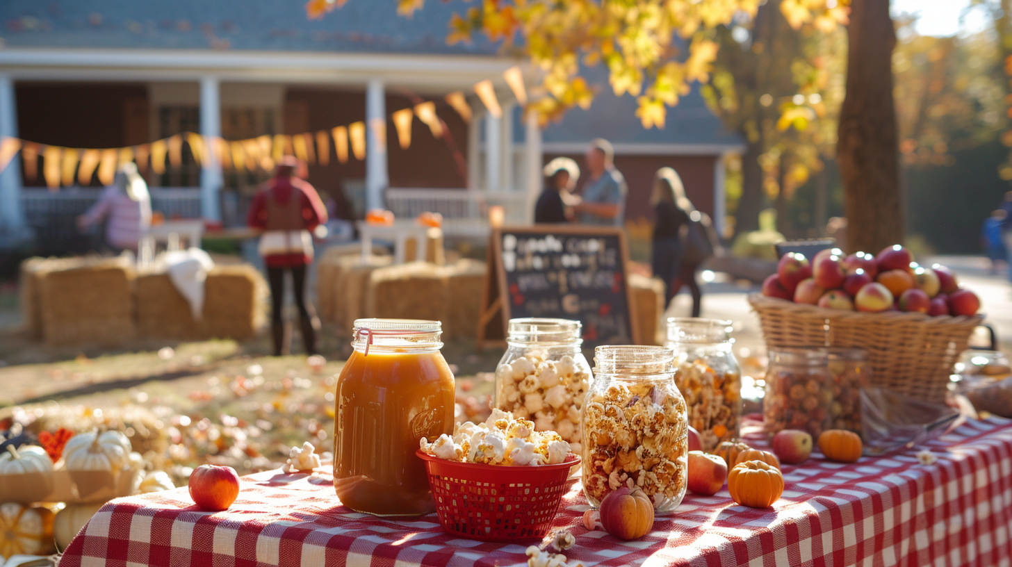 Fall festival on a budget in Nashville with thrifted decorations, DIY game stations, and seasonal snacks.